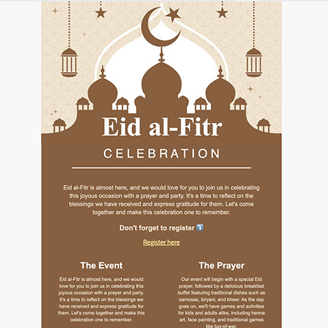 Eid al-Fitr Celebration Event